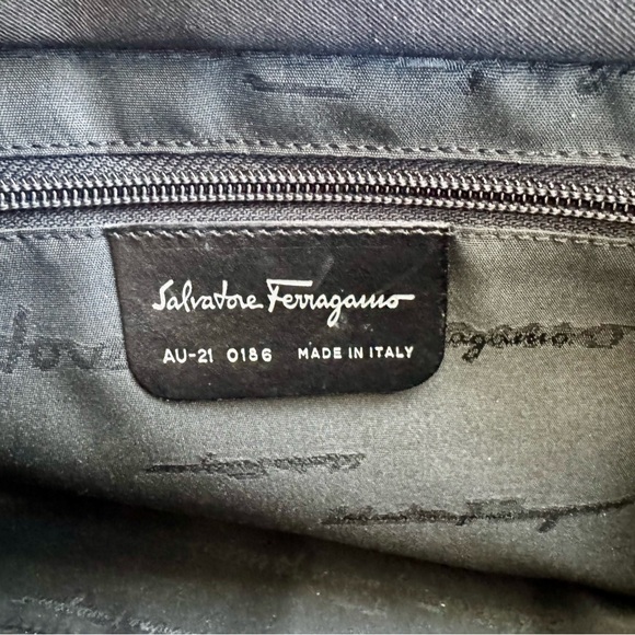 Salvatore Ferragamo Black Tote with Silver Accents - Picture 7 of 8